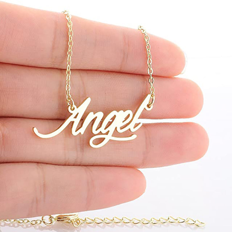 New product accessories English alphabet necklace
