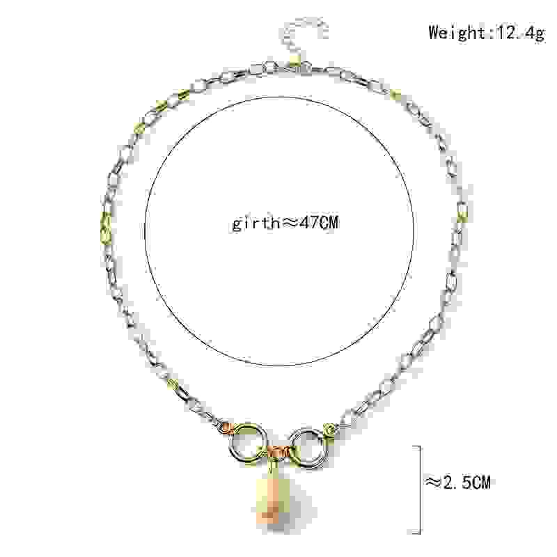 Cross-border New Product Ins Shell Necklace Female Simple And Cold