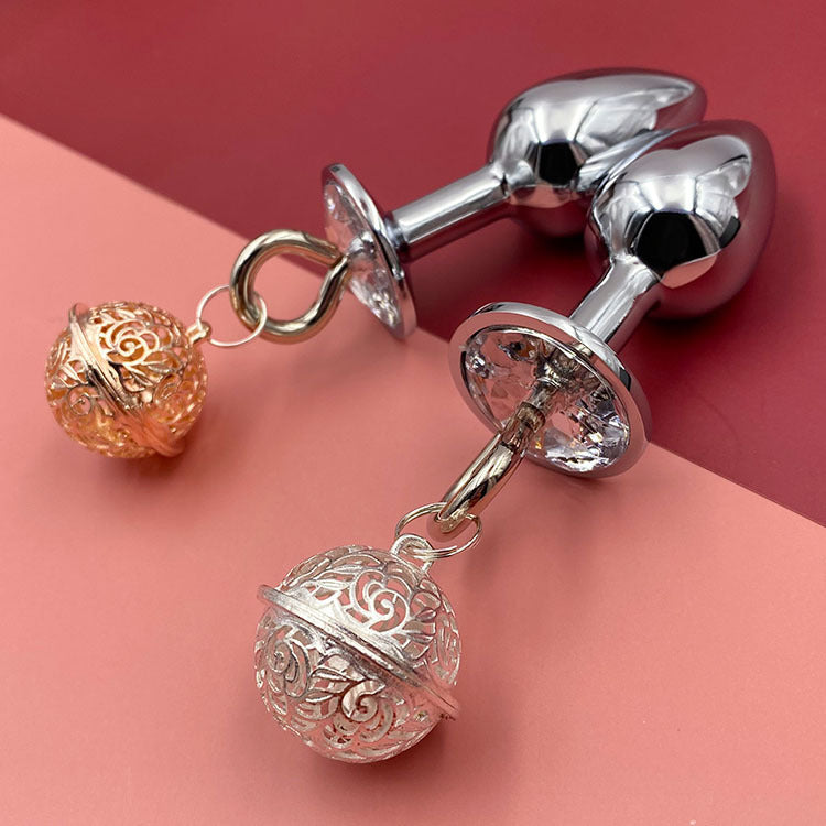 Women's Back Bell Metal Butt Plug Sexy Sex Product