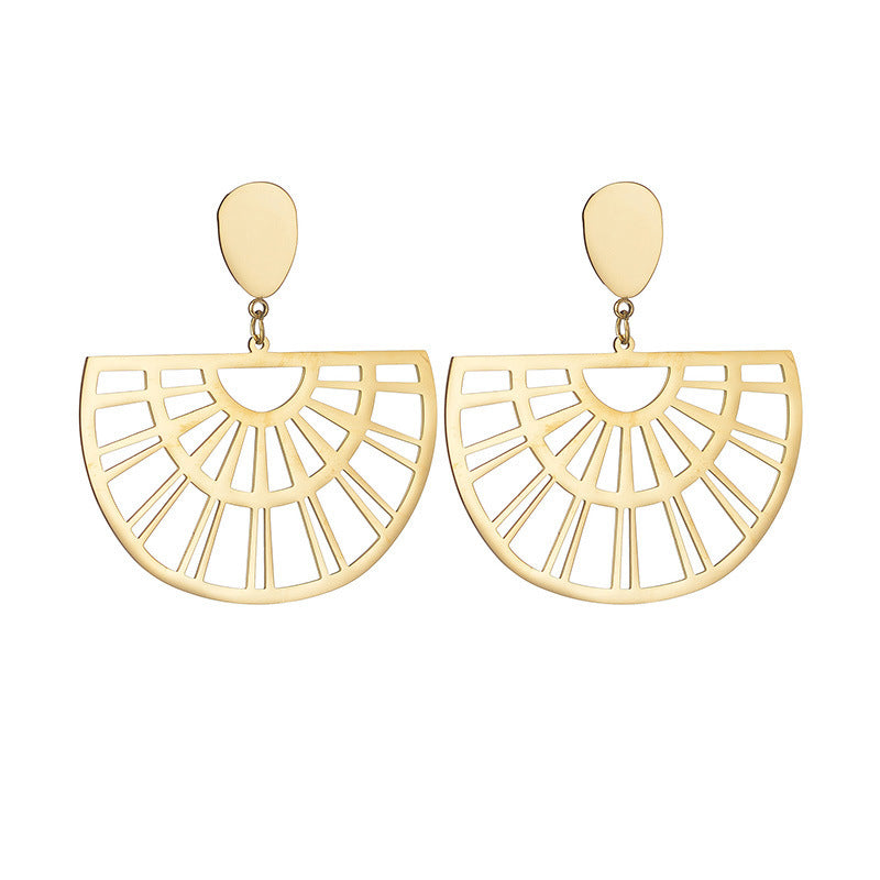 Eye-catching Hollow Eardrops Niche Design Women's