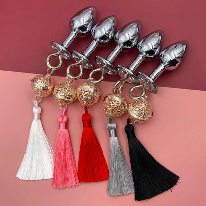 Women's Back Bell Metal Butt Plug Sexy Sex Product
