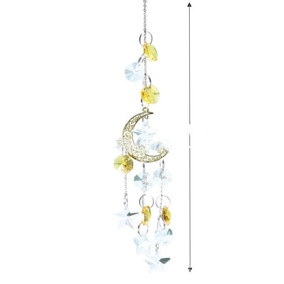Pentagram Moon Sun Catcher Rainbow Crystal Pendant New Product