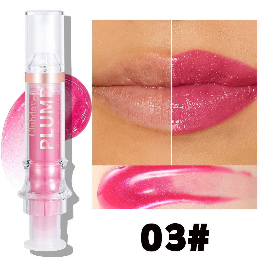 Nourishing Moisturizing Mirror Lip Gloss Water Light Full Lips Syringe