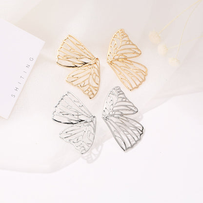 Eye-catching Hollow Butterfly Wings Stud Earrings