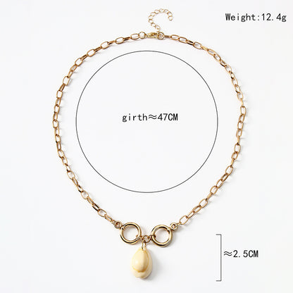 Cross-border New Product Ins Shell Necklace Female Simple And Cold