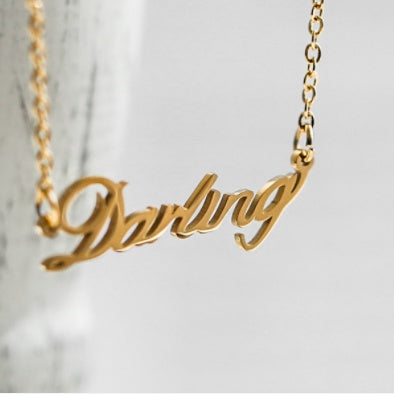 New product accessories English alphabet necklace