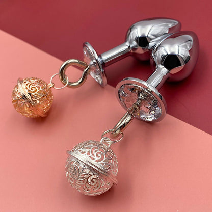 Women's Back Bell Metal Butt Plug Sexy Sex Product