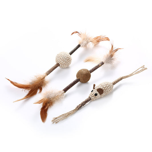 New product wood teng stick catnip
