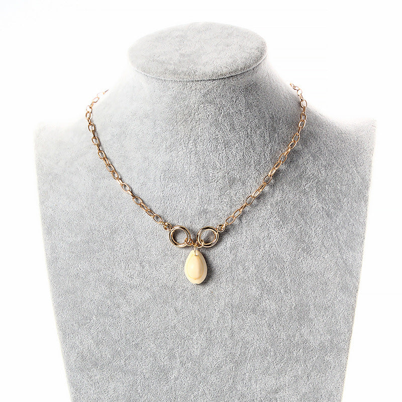 Cross-border New Product Ins Shell Necklace Female Simple And Cold