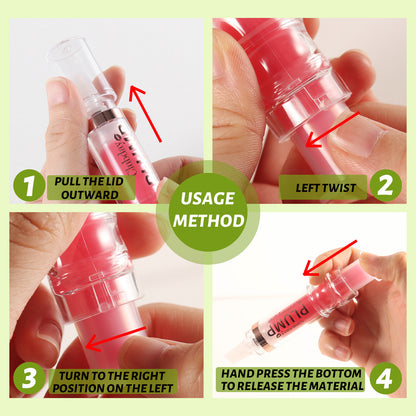 Nourishing Moisturizing Mirror Lip Gloss Water Light Full Lips Syringe