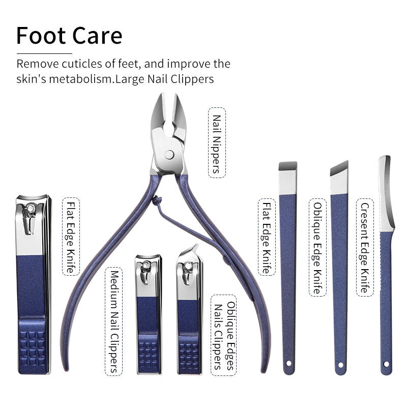 18-piece Manicure Beauty Set Stainless Steel Nail Clippers Beauty Tools