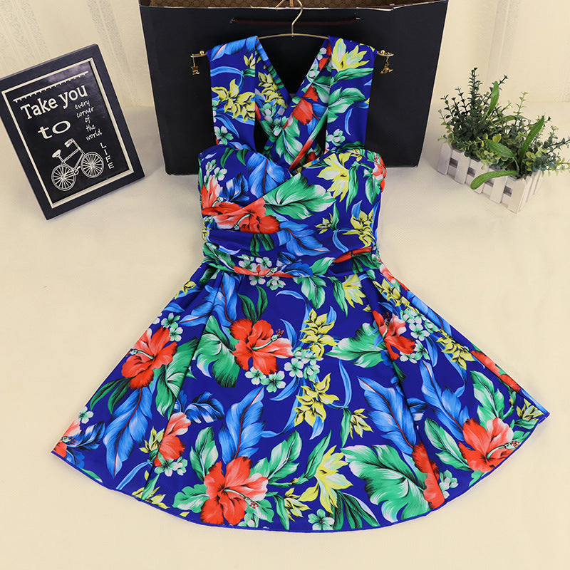 Fashion Spa Swimsuit Ladies Split Skirt