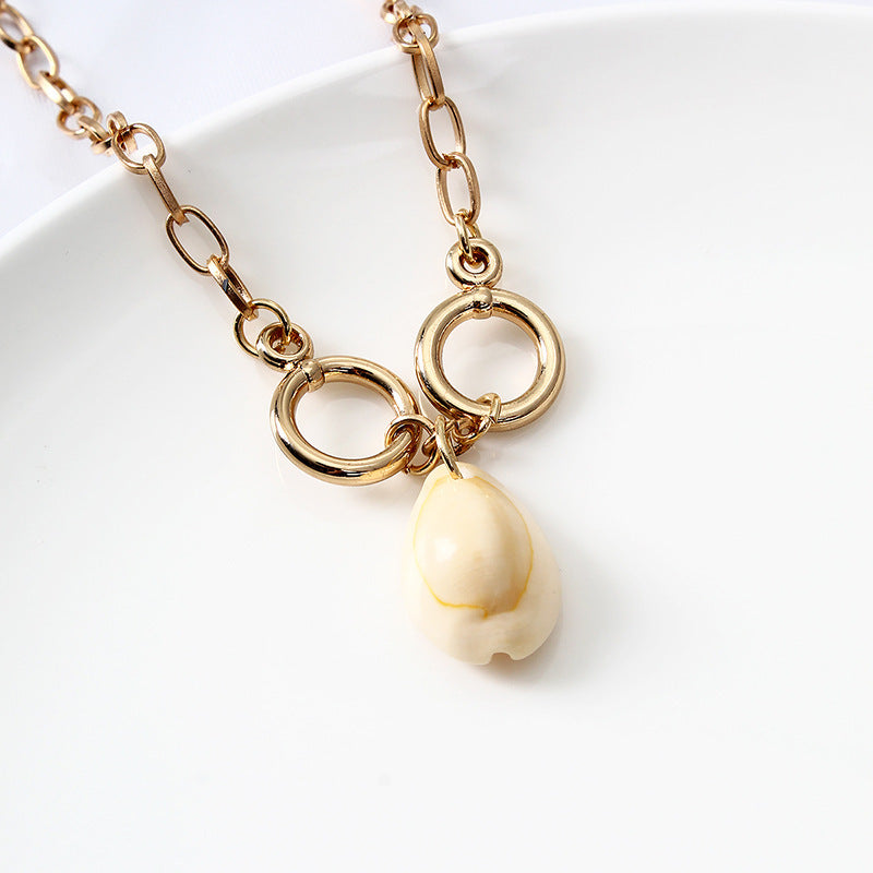 Cross-border New Product Ins Shell Necklace Female Simple And Cold