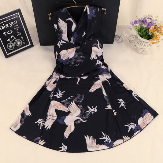 Fashion Spa Swimsuit Ladies Split Skirt