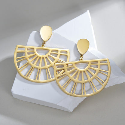 Eye-catching Hollow Eardrops Niche Design Women's