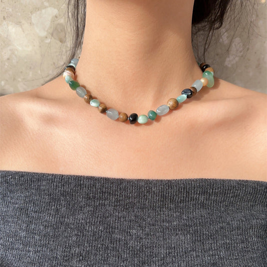Product Recommendation Natural Stone Agarwood Necklace