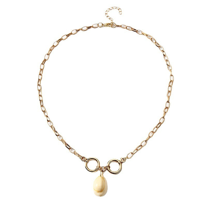 Cross-border New Product Ins Shell Necklace Female Simple And Cold