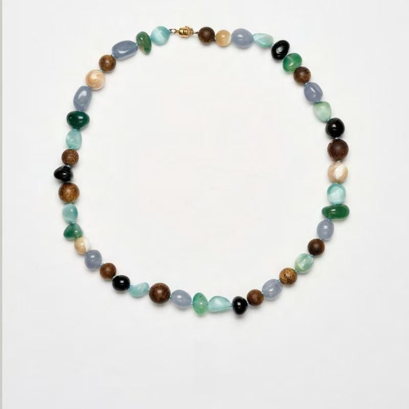 Product Recommendation Natural Stone Agarwood Necklace