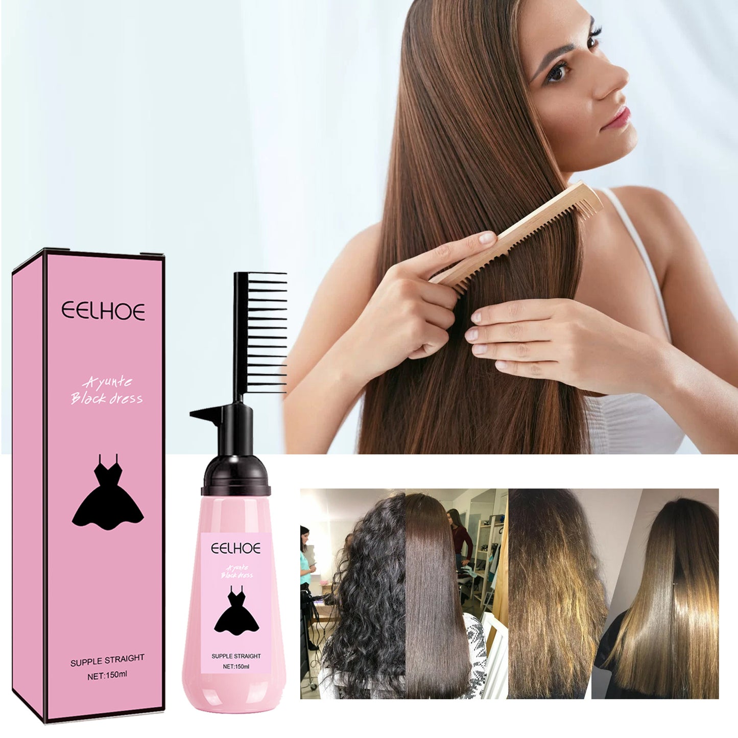Moisturizing Straight Hair And Beautiful Hair Care Cream