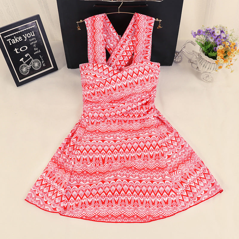 Fashion Spa Swimsuit Ladies Split Skirt