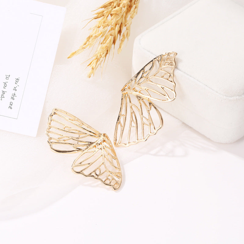 Eye-catching Hollow Butterfly Wings Stud Earrings