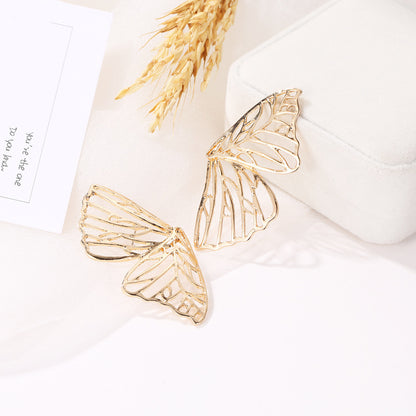 Eye-catching Hollow Butterfly Wings Stud Earrings
