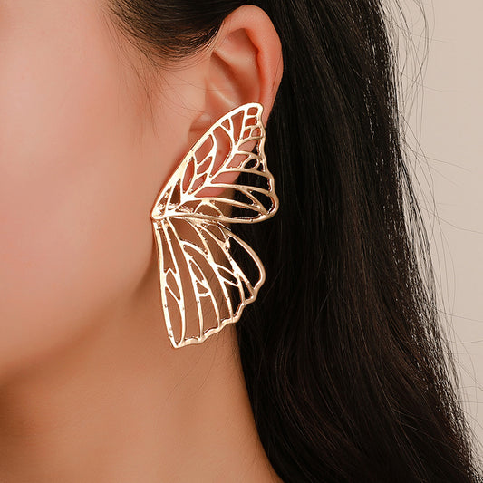 Eye-catching Hollow Butterfly Wings Stud Earrings